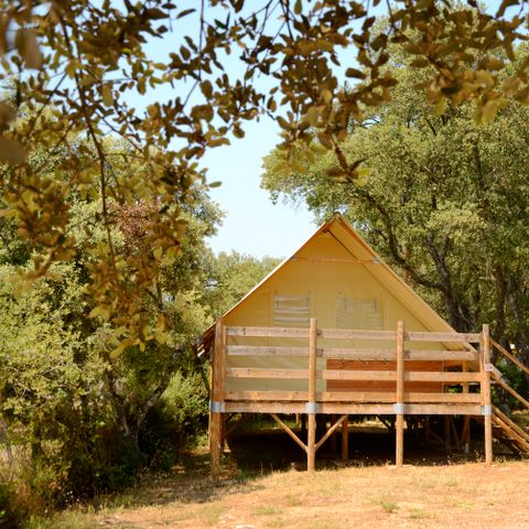 TENDA IN TELA E LEGNO 4 persone - Safari, 2 camere (senza servizi igienici)