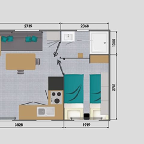 CASA MOBILE 4 persone - Confort+ 2 Camere da letto 4 persone