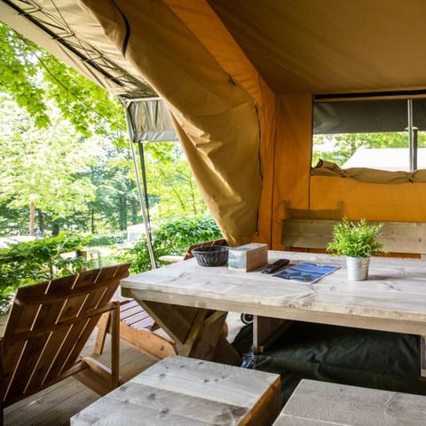 Bungalowtent 6 personen - Bungalowtent Glamping Tournesol 4+2