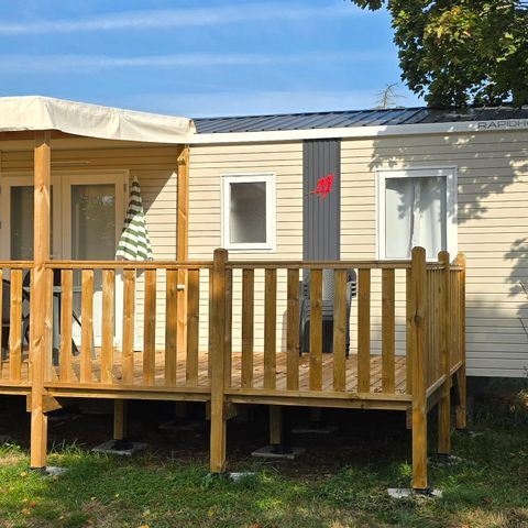 MOBILHOME 6 personnes - 3 CHAMBRES AVEC TERRASSE