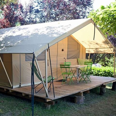 Tent 4 personen - Natuurtent - 2 slaapkamers (geen sanitair)