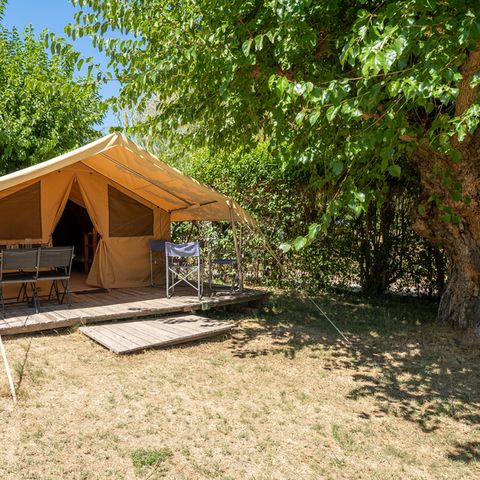 Tent 4 personen - Natuurtent - 2 slaapkamers (geen sanitair)