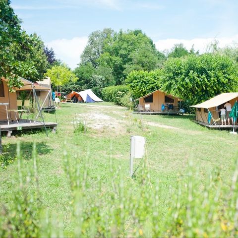 Tent 5 personen - Natuurtent - 2 slaapkamers (geen sanitair)