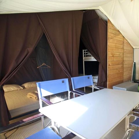 TENTE 5 personnes - Tente Nature Lodge - 2 chambres - Cuisine  – Salle de bain