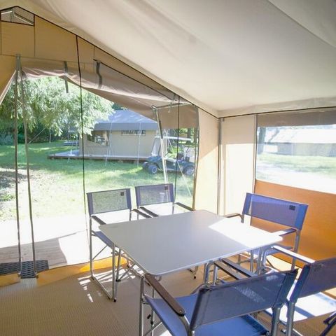 TENTE 5 personnes - Tente Nature Lodge - 2 chambres - Cuisine  – Salle de bain