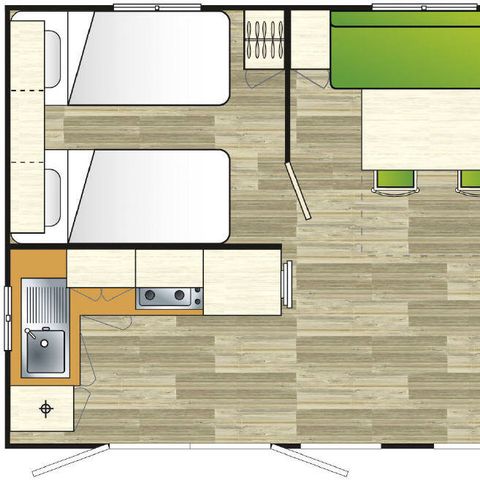 MOBILHOME 4 personas - Super Riviera