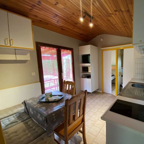 CHALET 4 Personen - Chalethaus 30-35m² - n°208 4 pers. TV Waschmaschine Liegestuhl (Juli und August: Freitag/Freitag)