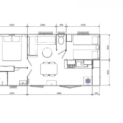 MOBILHEIM 6 Personen - EVO 29 - CLIM