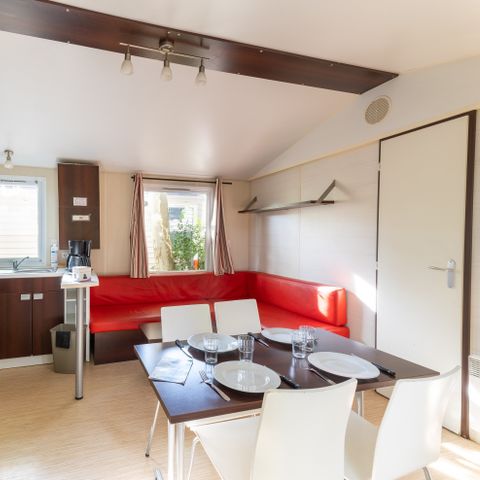 MOBILHEIM 4 Personen - Komfortable Loggia 32m² - Klimaanlage - TV