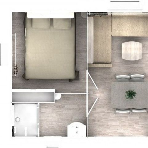 MOBILHEIM 6 Personen - Loft Komfort 33m² - Klimaanlage - TV