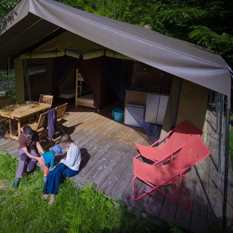 TENDA IN TELA E LEGNO 5 persone - Safari