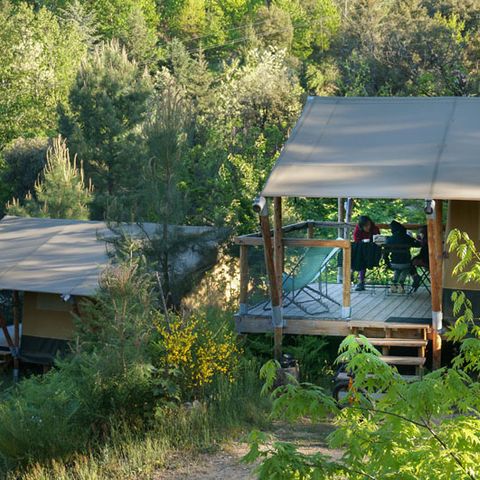 TENDA IN TELA E LEGNO 5 persone - Baroudeur (senza bagno privato)