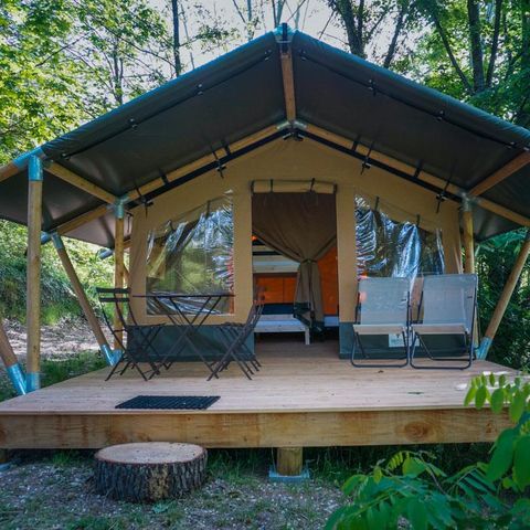 TENDA IN TELA E LEGNO 4 persone - Baroudeur (senza bagno privato)