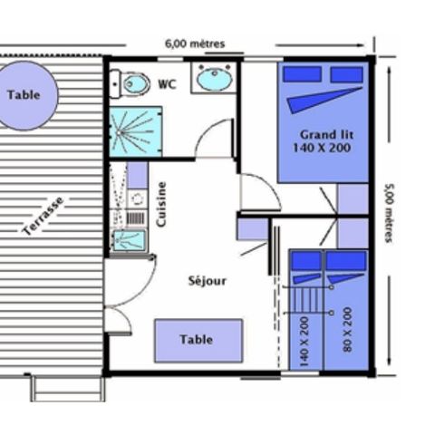 CHALET 5 persone - Comfort 4/5 Pers 20m² + 10m².