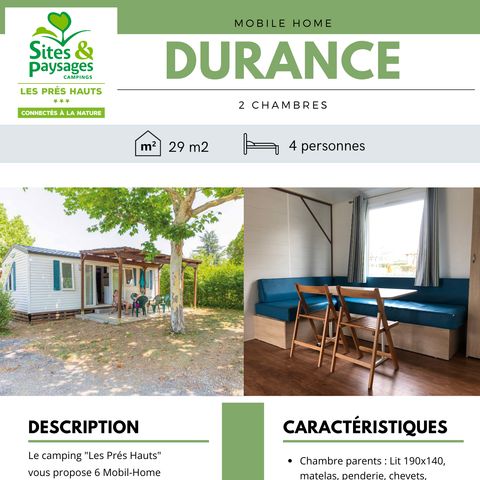 MOBILE HOME 4 people - DURANCE