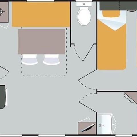 MOBILHOME 4 personnes - 2 chambres Riviera Confort - climatisation