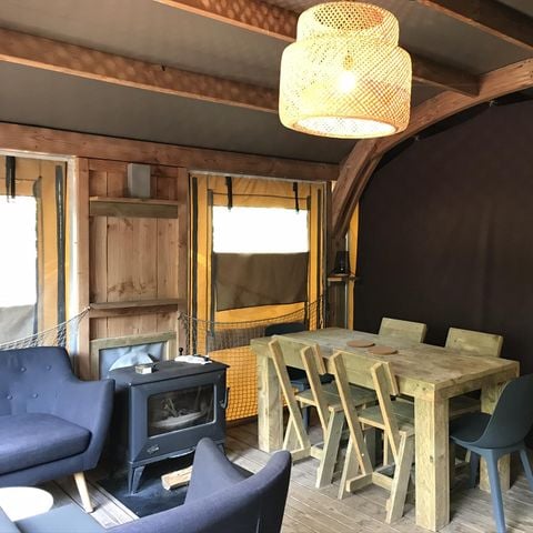 Lodge 4 Personen - Lodge Château 32m² - 2 Schlafzimmer - Spa - Küche - Duschraum