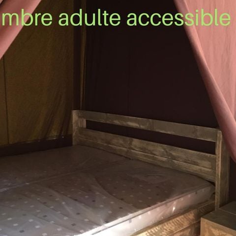 LODGE 3 personas - Albergue Central 24 m² - 1 dormitorio - cocina americana - cuarto de ducha - Alojamiento de una sola planta con acceso PMR