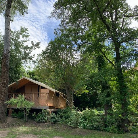 LODGE 4 personen - Lodge Clairière - 25m2 - 2 slaapkamers - keuken - spa - geen sanitair