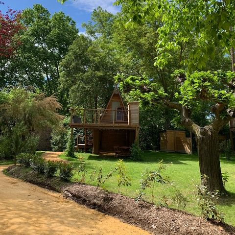 CHALET 2 personen - Cabane perchée source - zonder douche - met toilet en keuken