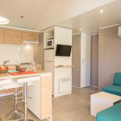 MOBILHOME 6 personas - Espace Premium 32m² - Aire acondicionado - TV con vistas a la montaña