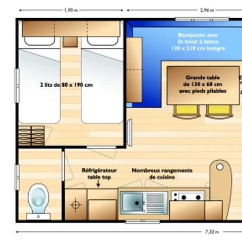 MOBILHOME 6 personas - MERCURIO CONFORT