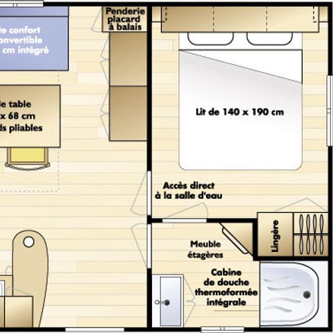 MOBILHEIM 6 Personen - Klimatisiertes SUPER MERCURE MRI