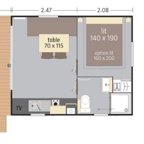 MOBILHEIM 2 Personen - Mobilheim COCOON klimatisiert SAMSTAG