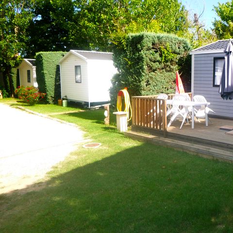 MOBILE HOME 2 people - Mobil-home Charme 20m² Confort (1bed - 2pers.) + Air conditioning + Terrace uncovered