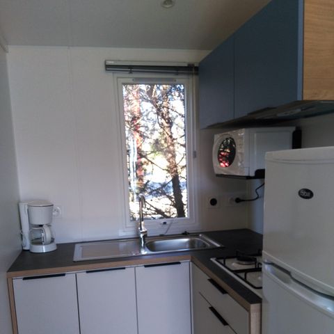 MOBILE HOME 2 people - Mobil-home Charme 20m² Confort (1bed - 2pers.) + Air conditioning + Terrace uncovered