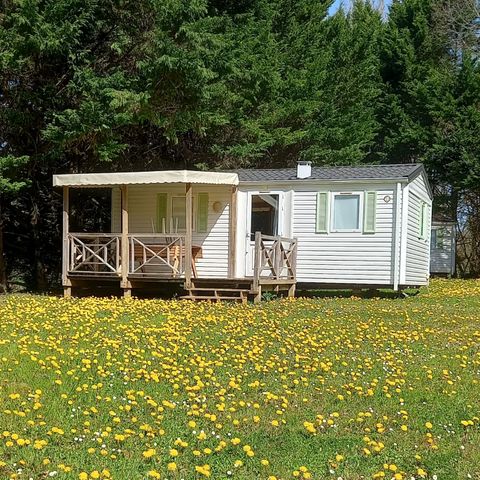 Stacaravan 7 personen - 2 kamers Familiekavel met airconditioning