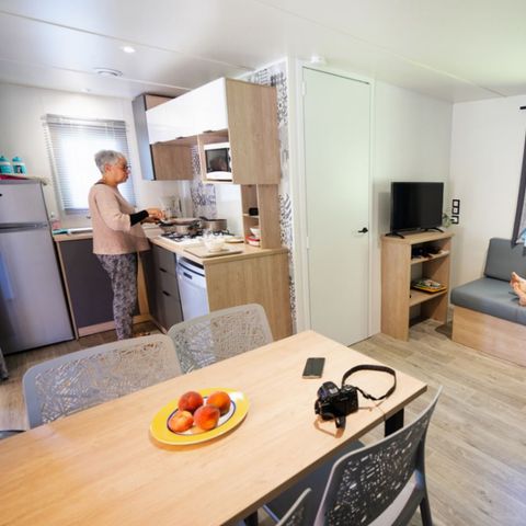 MOBILHEIM 5 Personen - Wohngebiet 2 Schlafzimmer