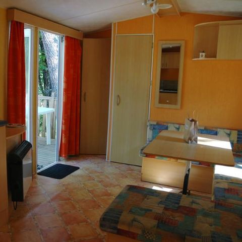 Mobilheim 5 Personen - Mobilheim 5 - 35m² mit überdachter Terrasse / 2 Schlafzimmer