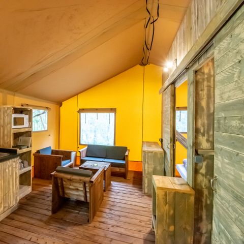 CANVAS AND WOOD TENT 4 people - INSOLITE CONFORT LODGE ( 2 rooms)