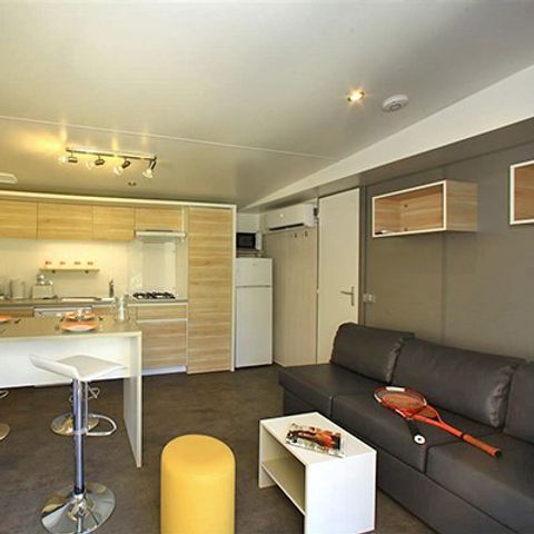 CASA MOBILE 4 persone - Mobil-home | Ultimate | 2 Camere da letto | 4 Persone | Terrazza singola | 2 bagni | Aria condizionata | TV