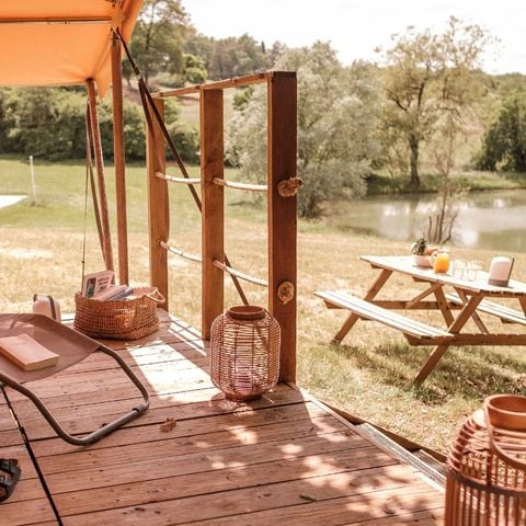 BUNGALOW TOILÉ 4 personnes - Tente Lodge Insolite 2 chambres