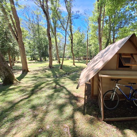 CANVAS AND WOOD TENT 2 people - Cyclo-Tent