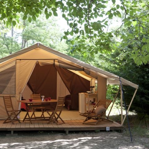 CANVAS AND WOOD TENT 4 people - Lodge Comfort 2 rooms