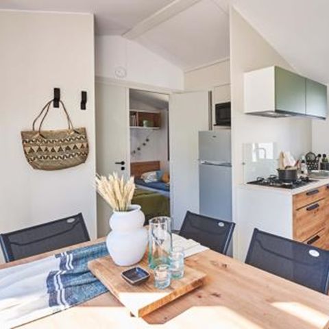 Stacaravan 6 personen - MODULO 3 SLAAPKAMERS, TV, AIRCONDITIONING, VAATWASSER, PL (NIEUW 2024)