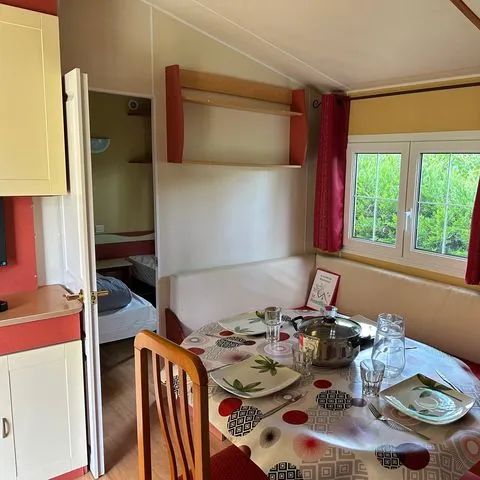 MOBILHOME 6 personas - TEXAS : 3 Dormitorios - TV - Nevera grande - Terraza cubierta -