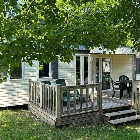 MOBILHOME 4 personnes - COTTAGE-GOLD : 1 Suite + 1 Chambre - Cheminée - TV   - Grand Réfrigérateur -