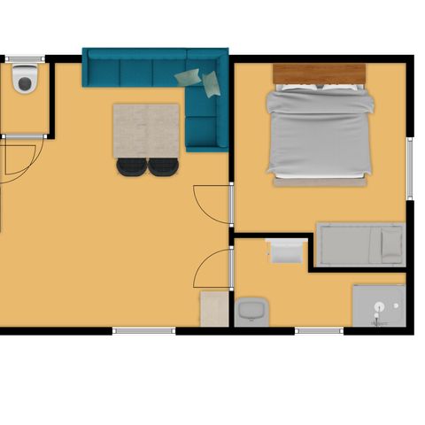 Stacaravan 4 personen - Carrelet