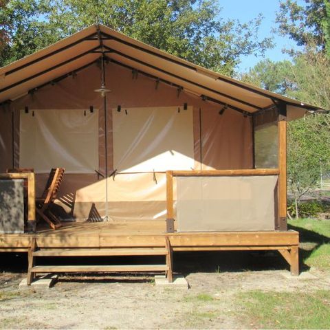 BungalowTent 5 personen - 2 slaapkamers 30m² - zonder badkamer