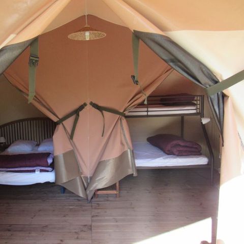 BUNGALOWTENT 5 personen - 2 slaapkamers 30m².