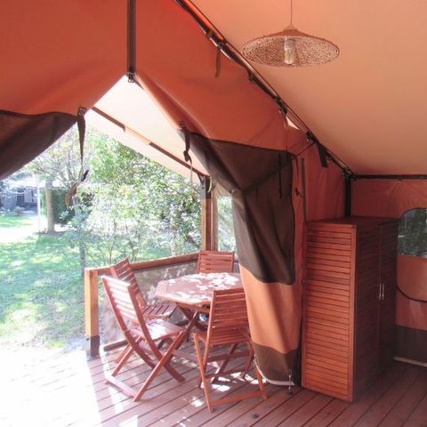 BungalowTent 5 personen - 2 slaapkamers 30m² - zonder badkamer