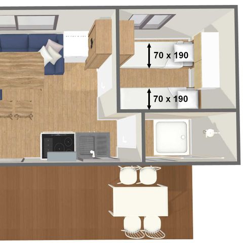 CASA MOBILE 6 persone - Comfort TITANIA