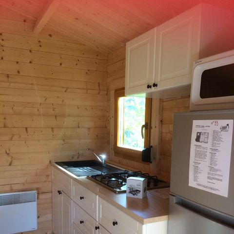 CHALET 4 persone - PRIVILEGE GREEN Cottage interamente in legno - 2 camere da letto