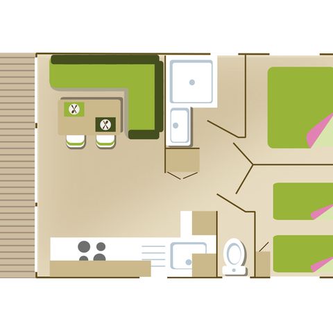 MOBILHEIM 6 Personen - CONFORT DUO