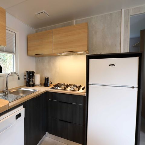 MOBILE HOME 7 people - COTTAGE LA TRIBU Model 2023, sleeps 7, 3 bedrooms, 1 bathroom, 1 toilet, dishwasher