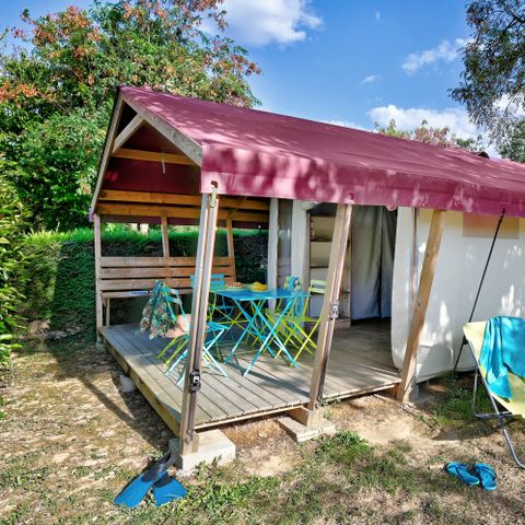 BUNGALOW DE LONA 4 personas - Flor libre